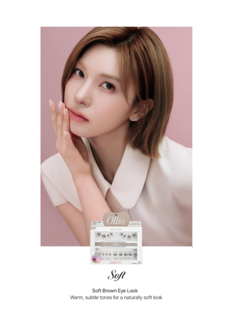 【 限量現貨 】Ollio 免膠水假睫毛 Mixx Pack #Soft