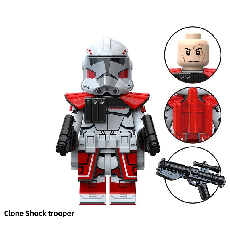 Star Wars Clone Shock Trooper Custom Minifigures Minifigs Fit Lego TV6118 TV8158