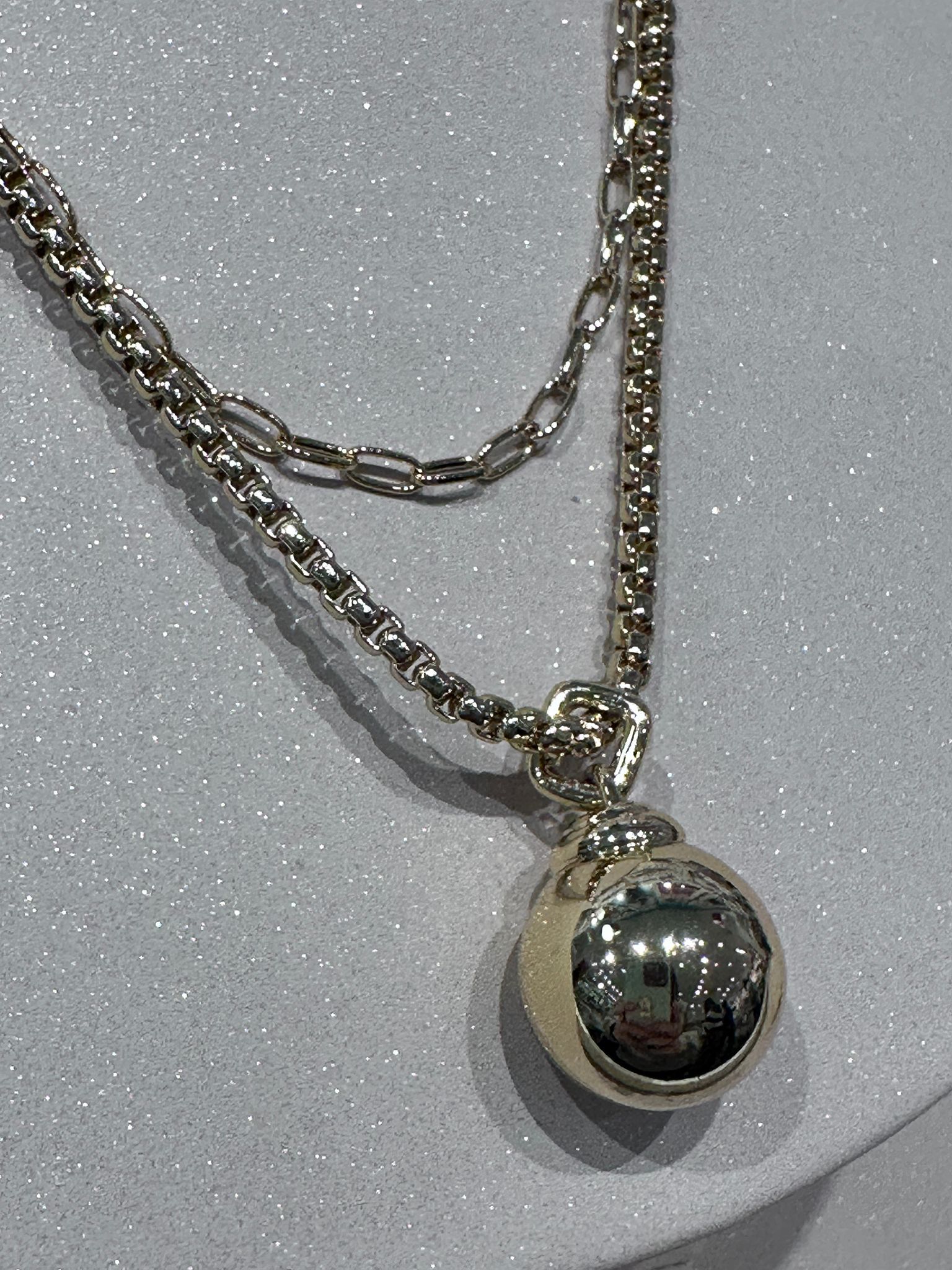 RQ91 KS 金色珠頸鏈 Dot Wrap Pendant