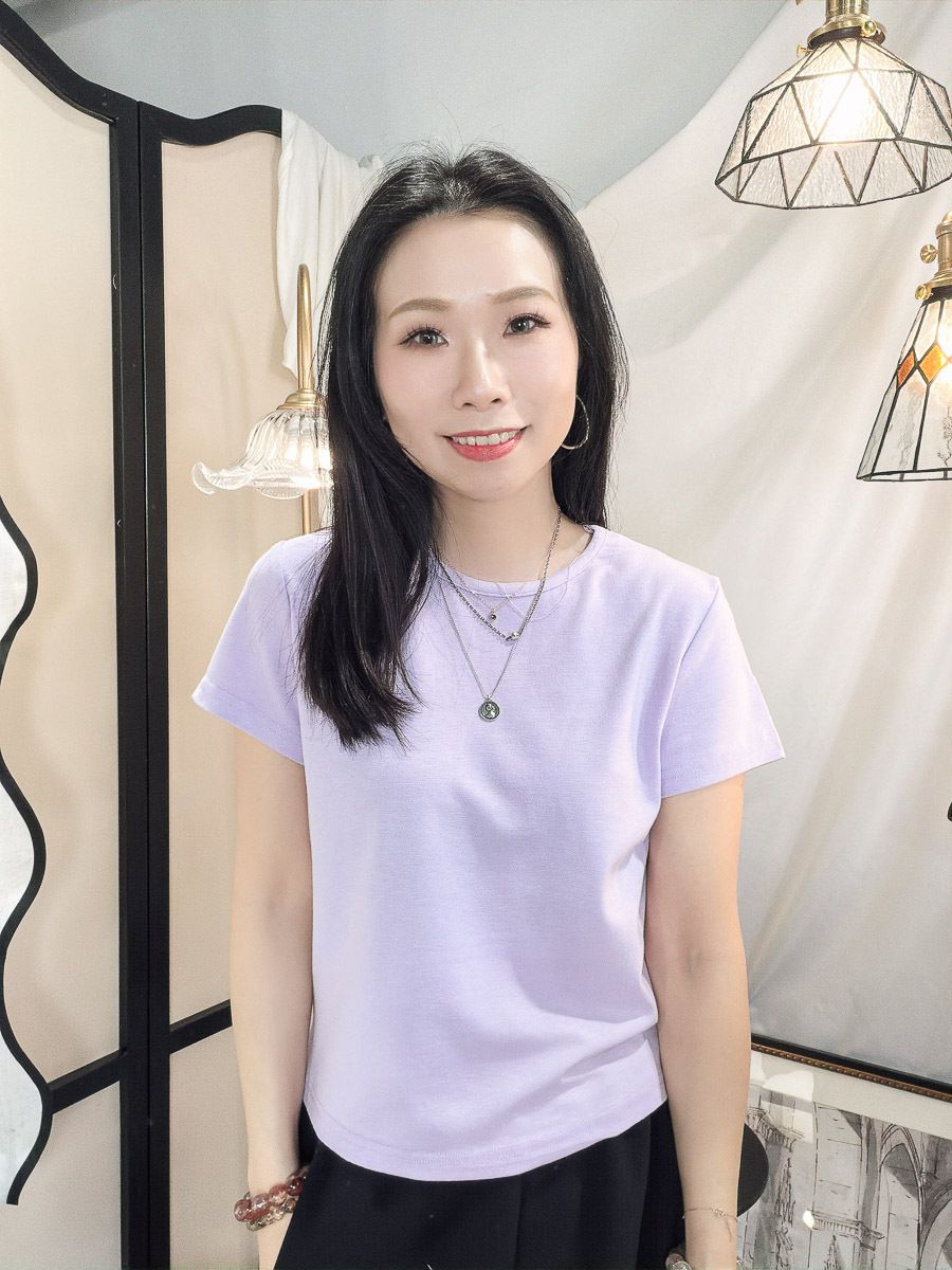 【多買多優惠】圓領 滑滑COTTON料TOP【不設退換】