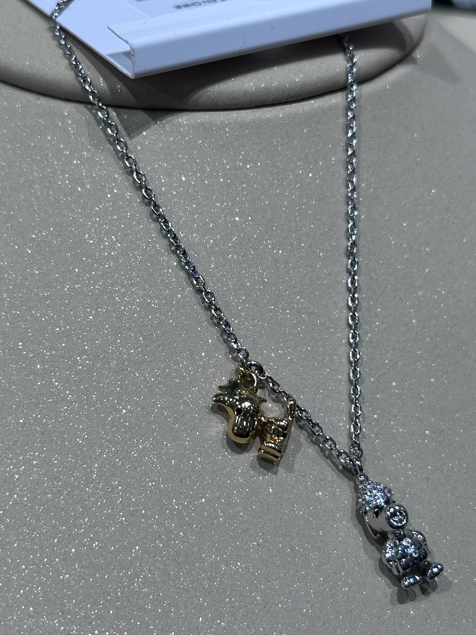 RQ92 KS 細Snoopy吊墜頸鏈 Snoopy Charm Pendant