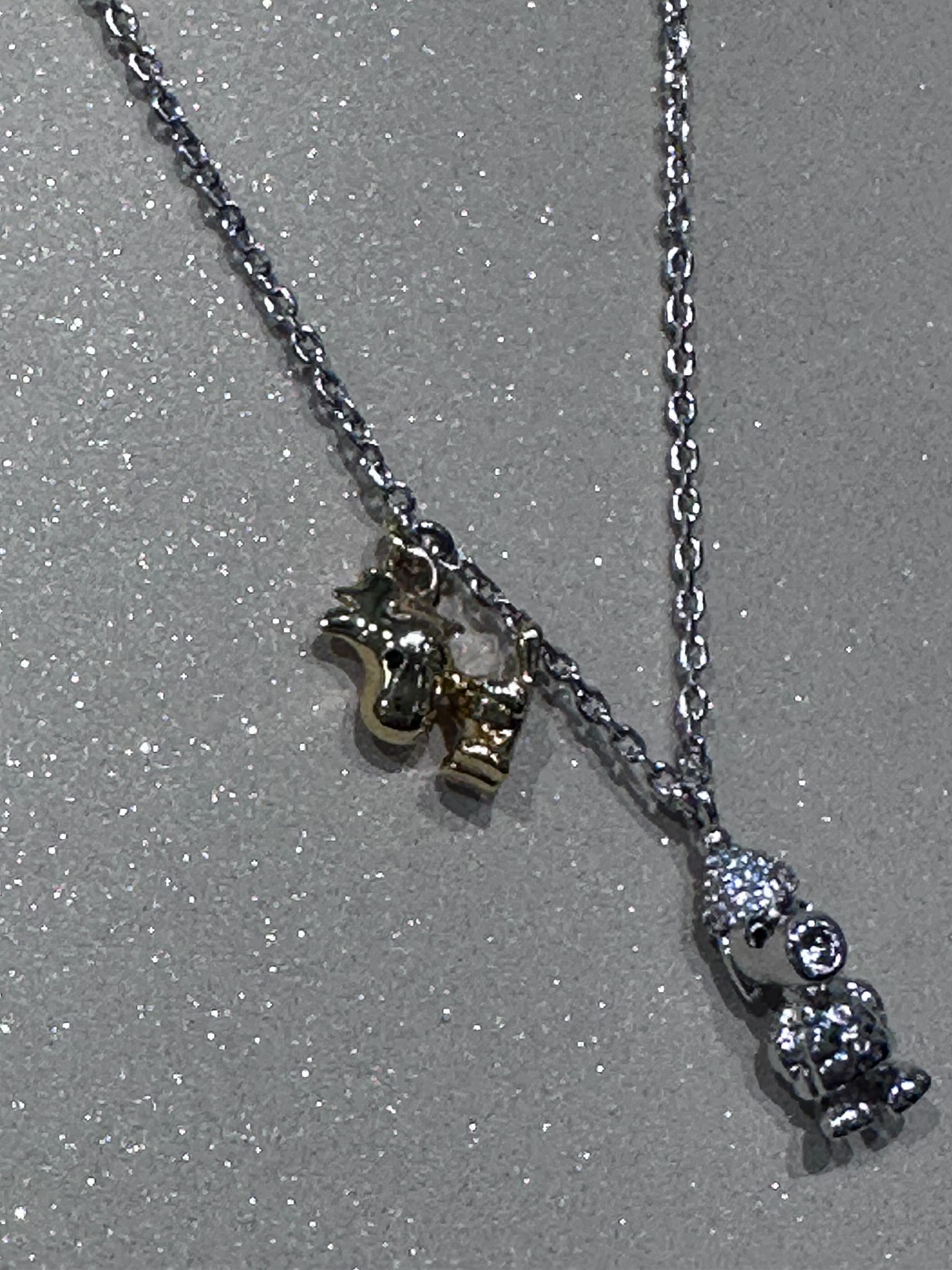 RQ92 KS 細Snoopy吊墜頸鏈 Snoopy Charm Pendant