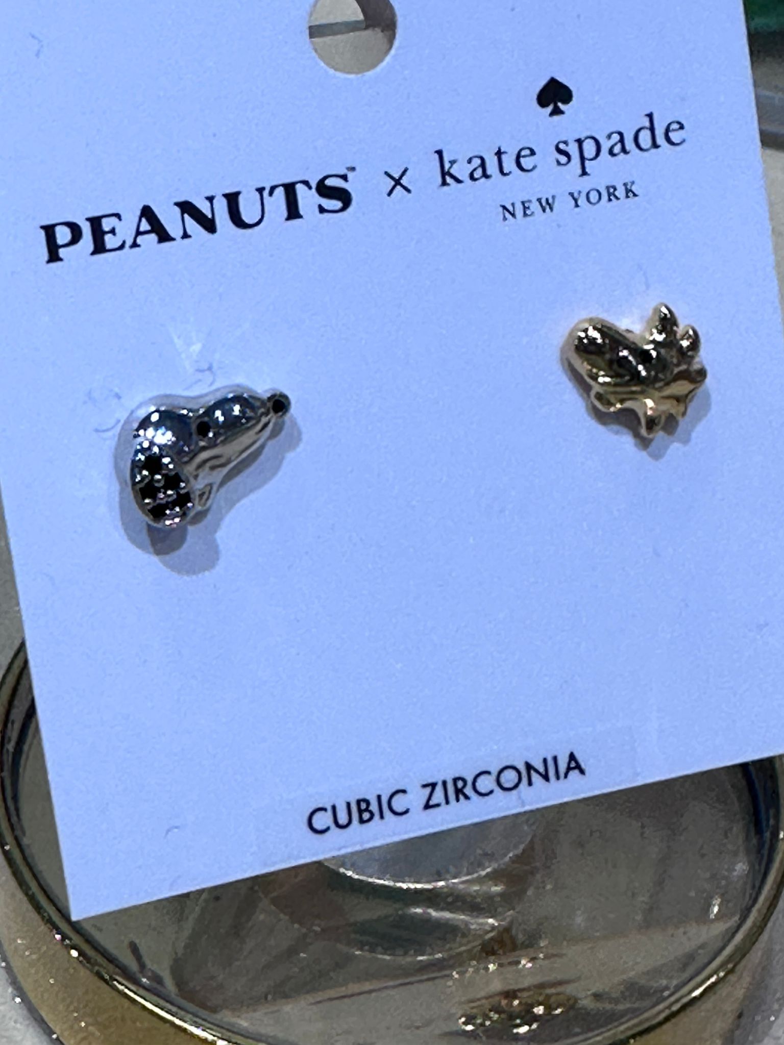 RQ93 KS Snoopy造型耳環 Snoopy Asymmetrical Studs