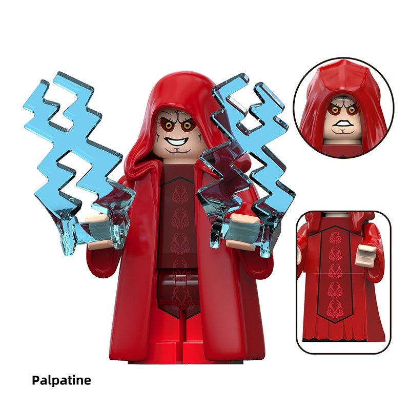 Star Wars Palpatine Custom Minifigures Minifigs Fit Lego TV6118 TV8160