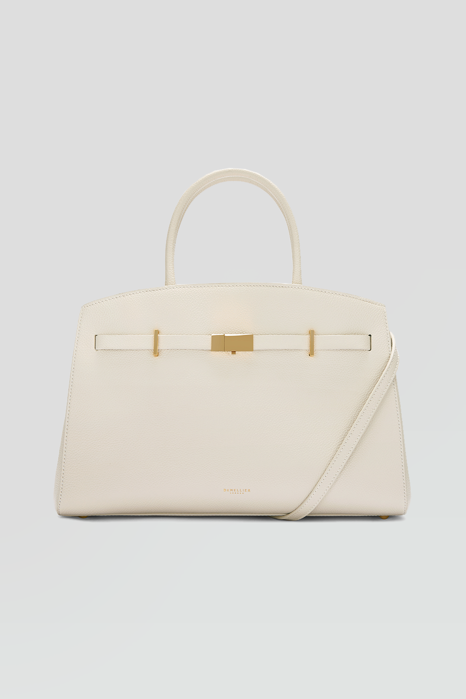 DeMellier｜MIDI HUDSON 真皮金釦梯形手提包