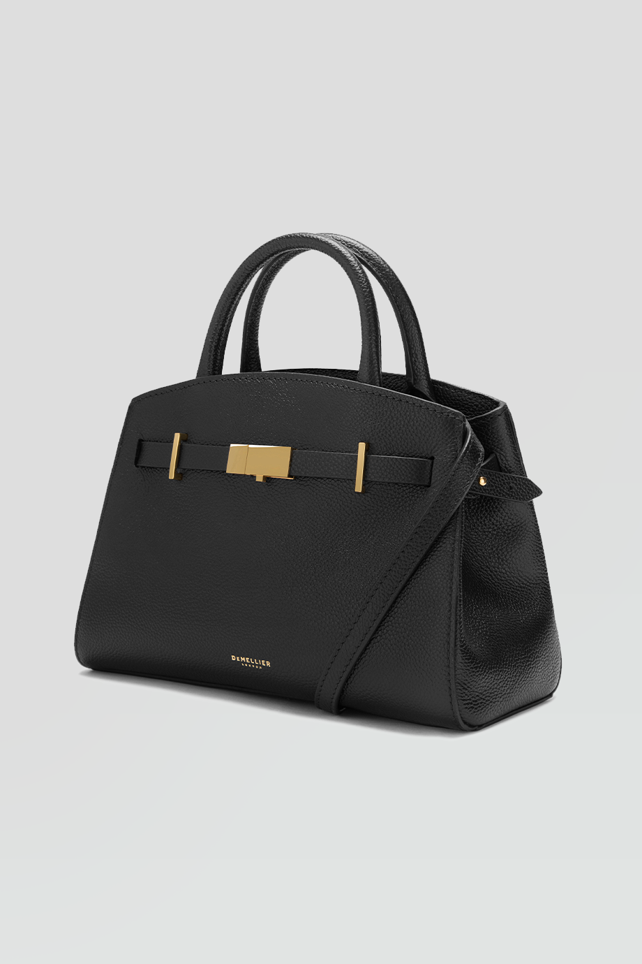 DeMellier｜SMALL HUDSON 真皮金釦梯形斜背包