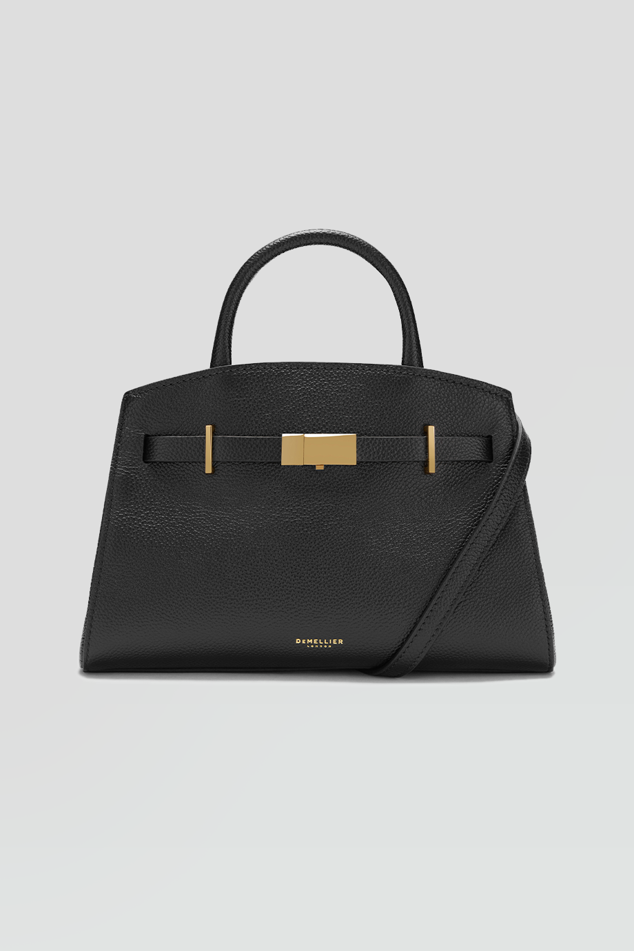 DeMellier｜SMALL HUDSON 真皮金釦梯形斜背包