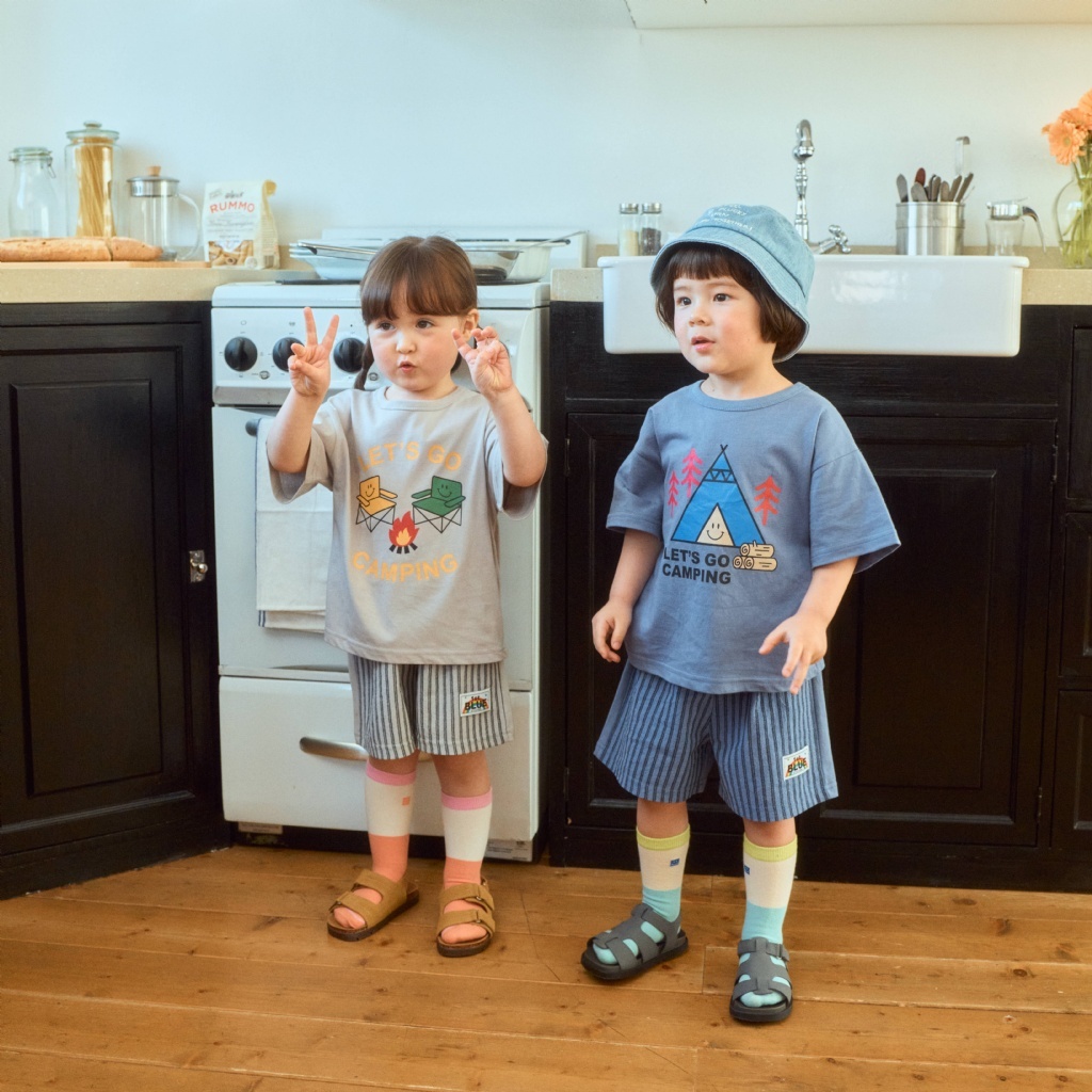 韓國🇰🇷1stblue 露營風短袖T恤(5-15)