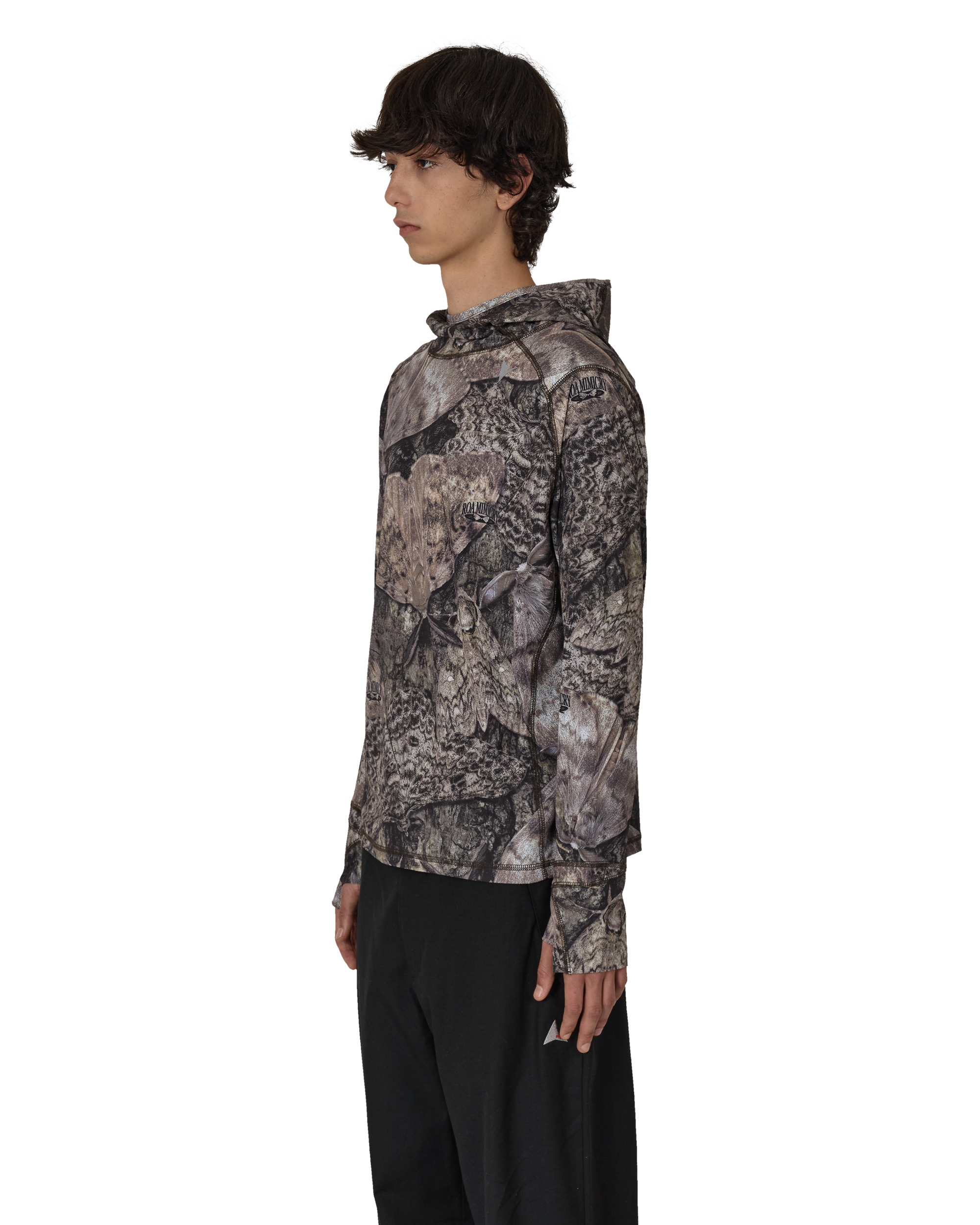 Roa Hiking｜Lio Upf+ 50 Baselayer Moth Print Long Sleeve Hoodie