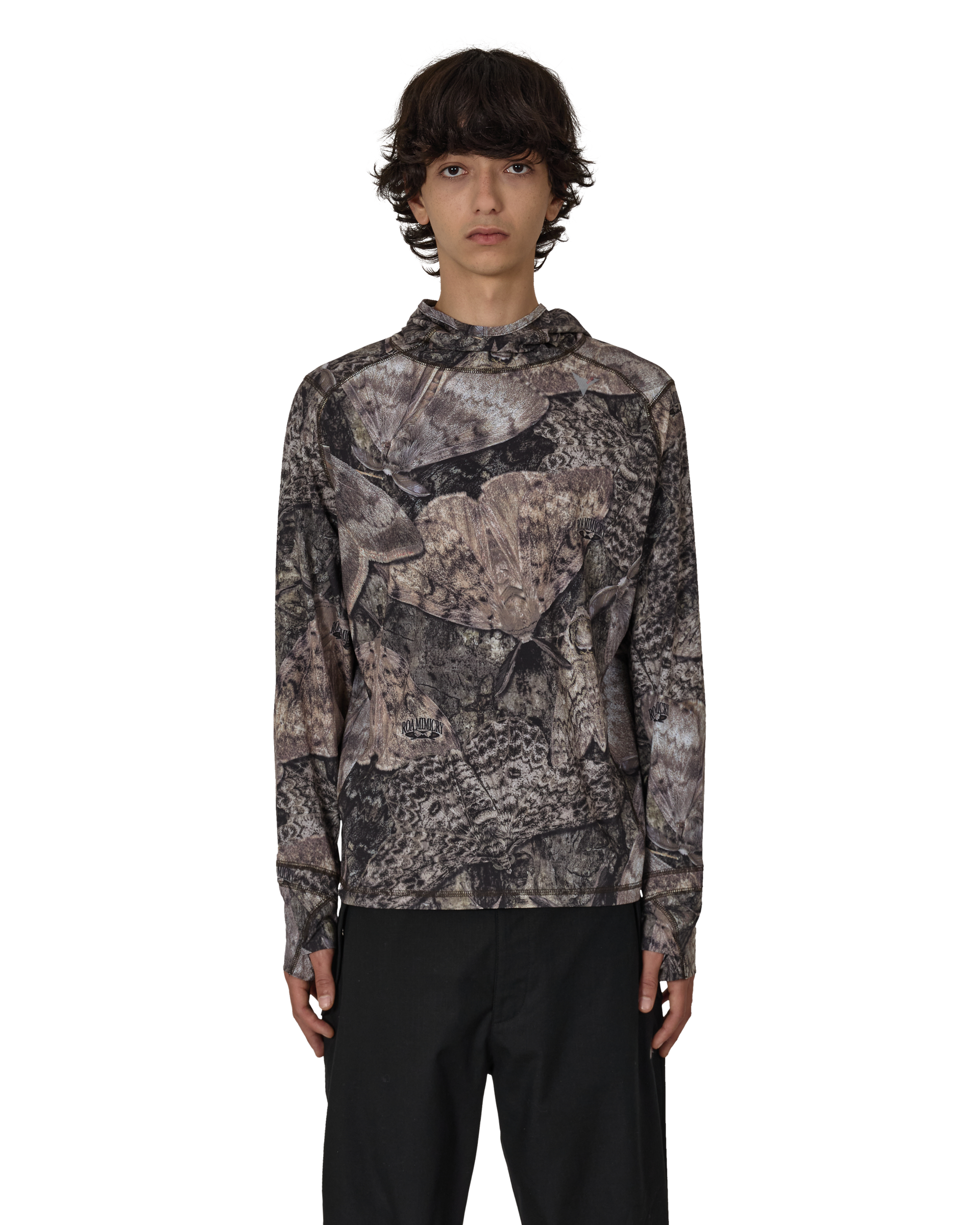 Roa Hiking｜Lio Upf+ 50 Baselayer Moth Print Long Sleeve Hoodie