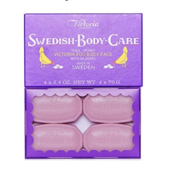 (G1) 乳木果蜂蜜藍莓身體潔淨皂(70g*4) (買1送1,平均$144/件) - Victoria #MG7