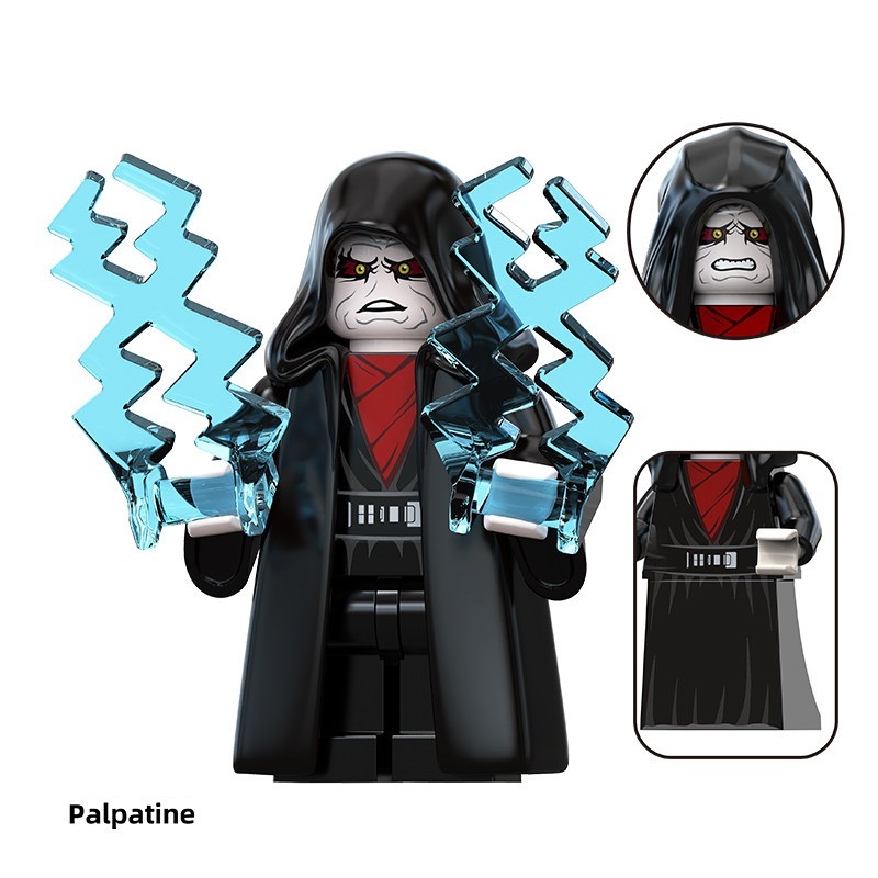 Star Wars Palpatine Custom Minifigures Minifigs Fit Lego TV6118 TV8161
