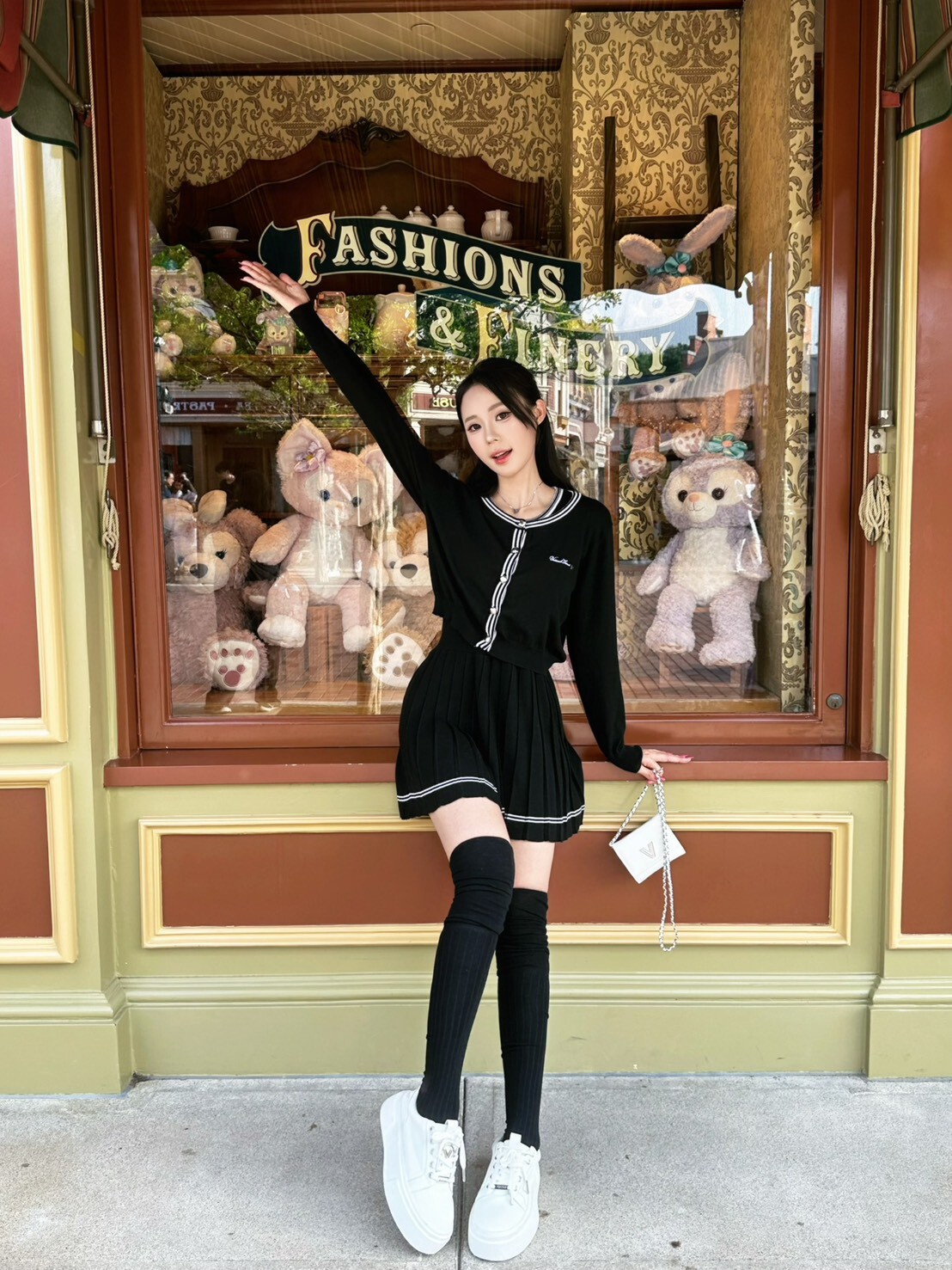 赫本日記’Hepburn—針織百褶套裝洋