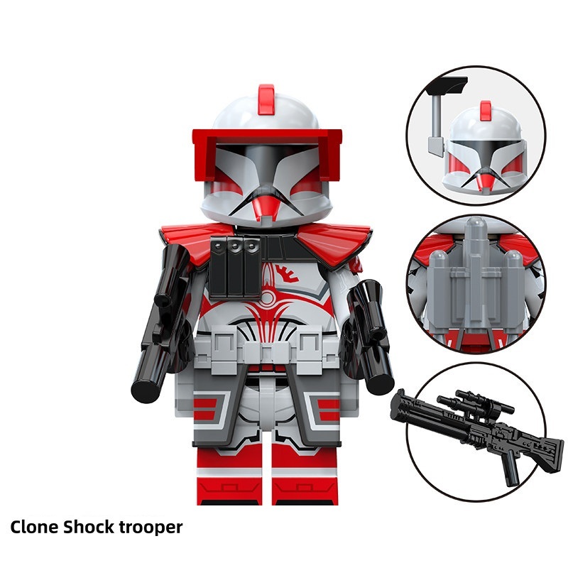 Star Wars Clone Shock Trooper Custom Minifigures Minifigs Fit Lego TV6118 TV8162