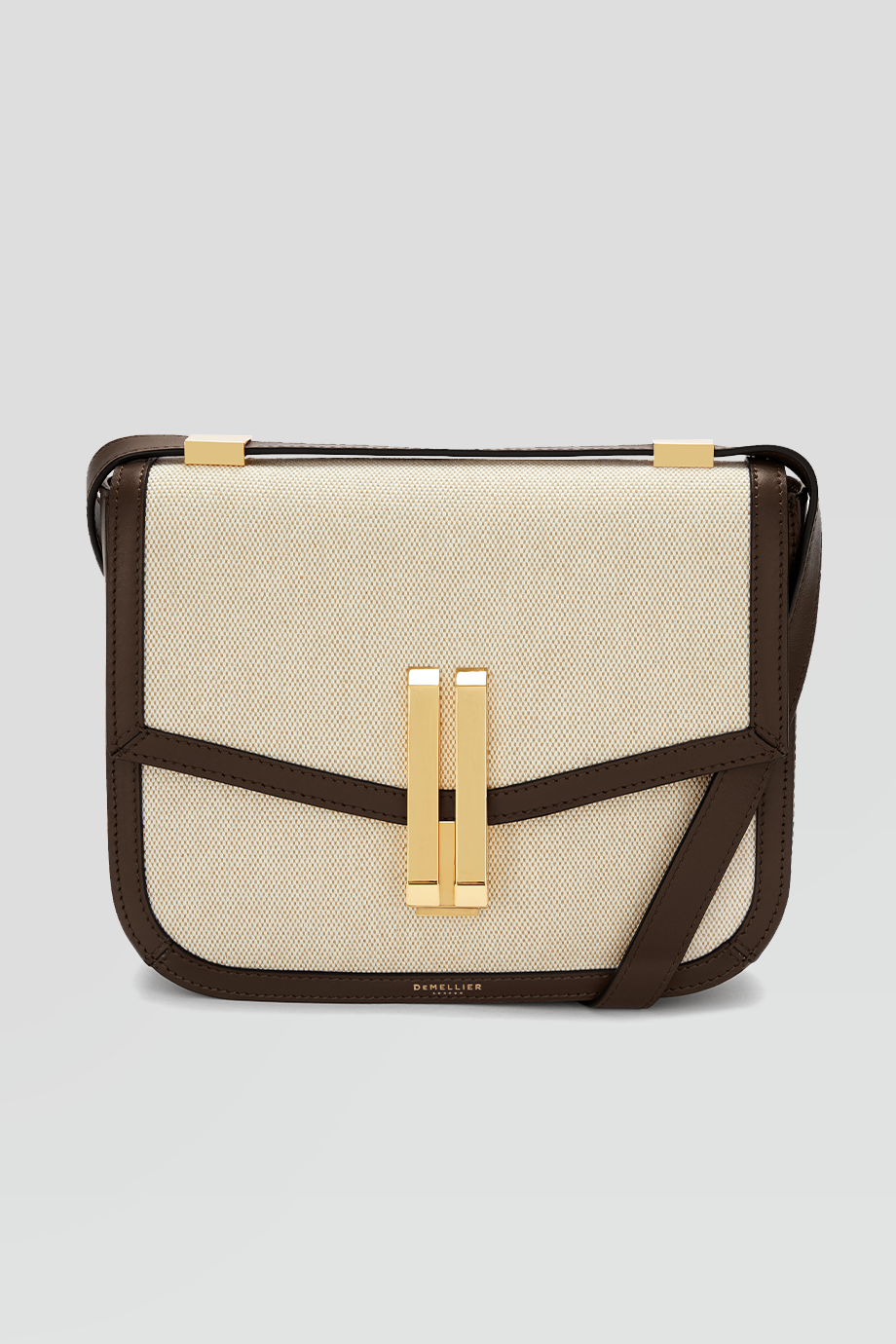 DeMellier｜VANCOUVER 真皮帆布方形肩背包