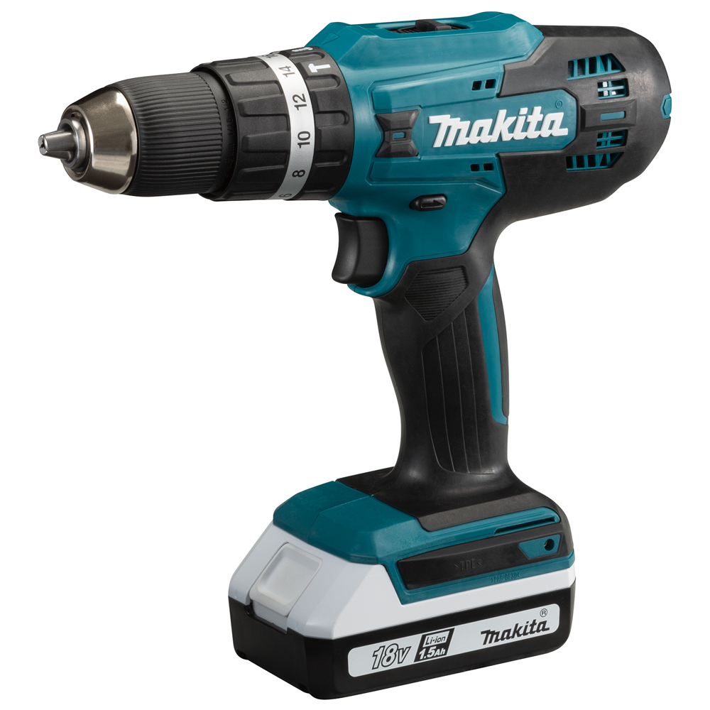 Makita HP488DWAE 充電式起子震動電鑽  兩電一充  送一木批咀套裝 (*電池不適用Makita其他18V工具)