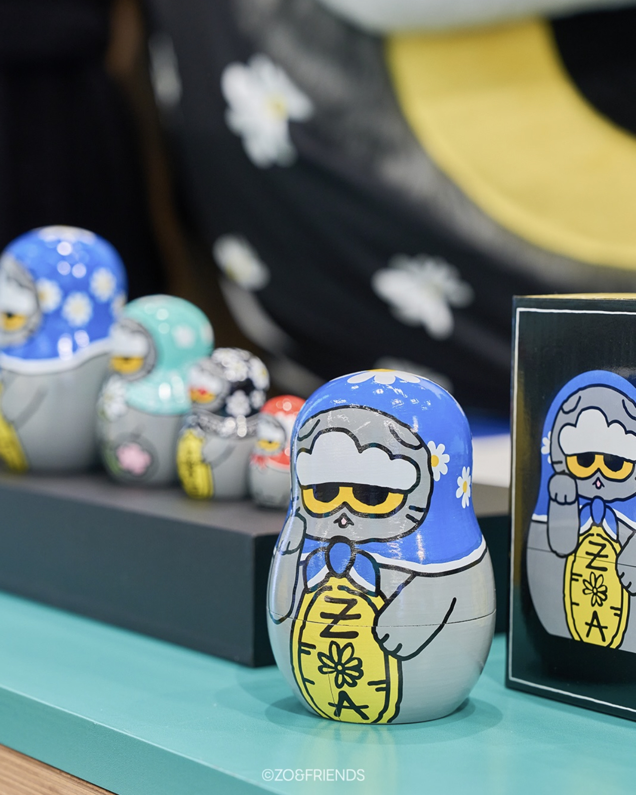 G-DRAGON ZO&FRIENDS GD愛貓 Lucky Shop 周邊全系列 俄羅斯娃娃細節