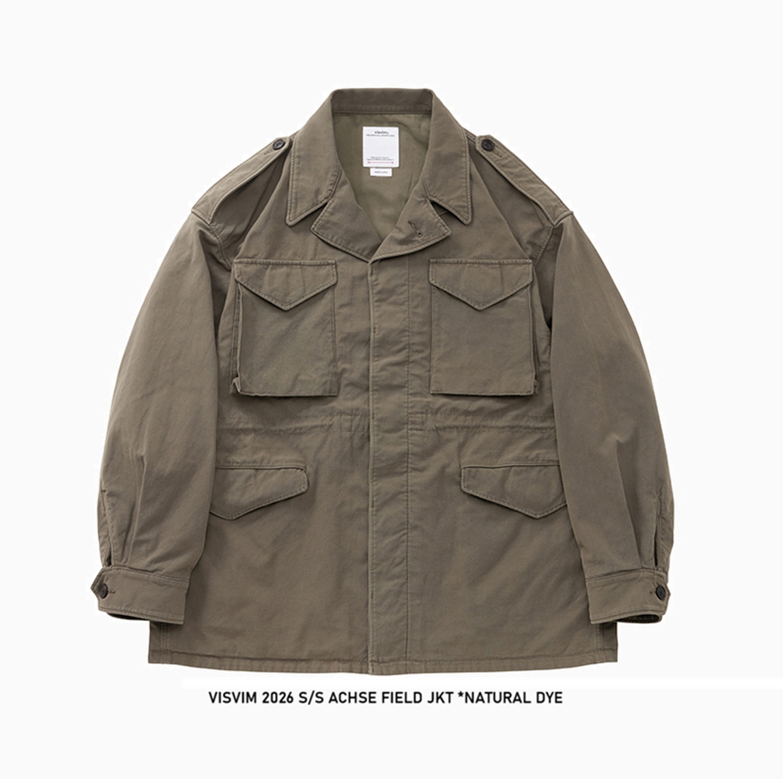 VISVIM 2026 S/S ACHSE FIELD JKT *NATURAL DYE - PRE ORDER ITEM (預訂中)