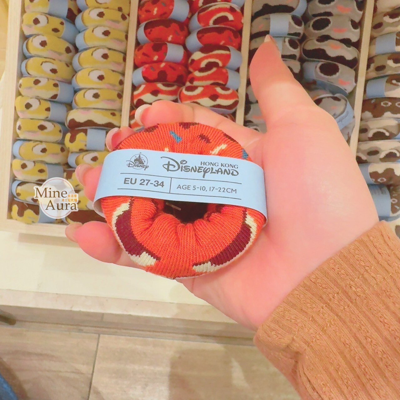 甜甜圈系列 胡尼克 Nick 狐狸 圖案 襪子 動物方城市 Zootopia -香港迪士尼樂園