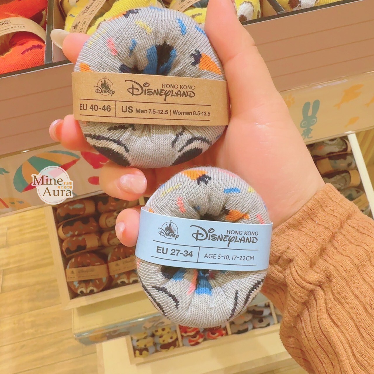 甜甜圈系列 哈茱蒂 Judy 兔 圖案 襪子 動物方城市 Zootopia -香港迪士尼樂園