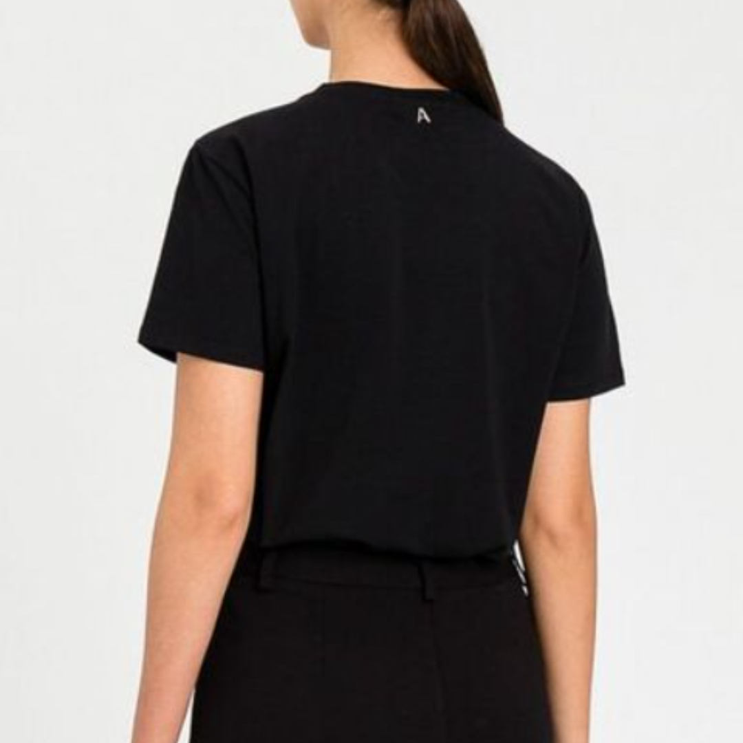 1TS0319-084 [TWINSET] T-Shirt Black #261AP2440 (C-EU-E)