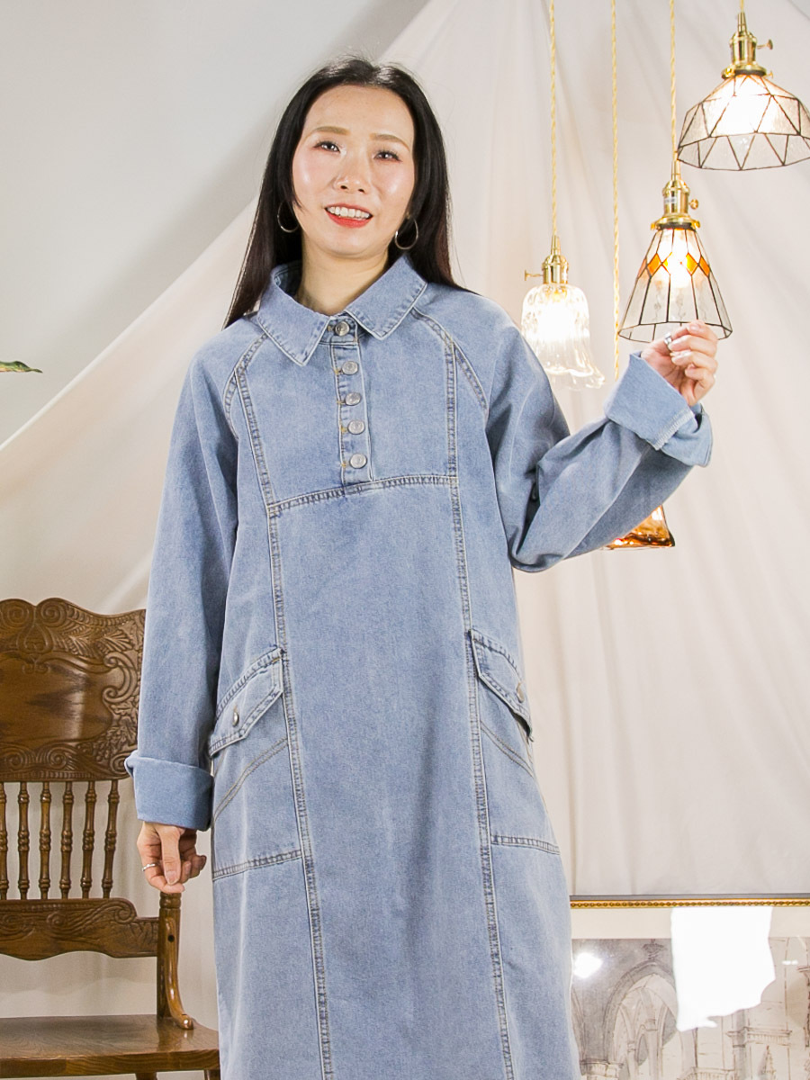 領位扣鈕．牛仔料OPS