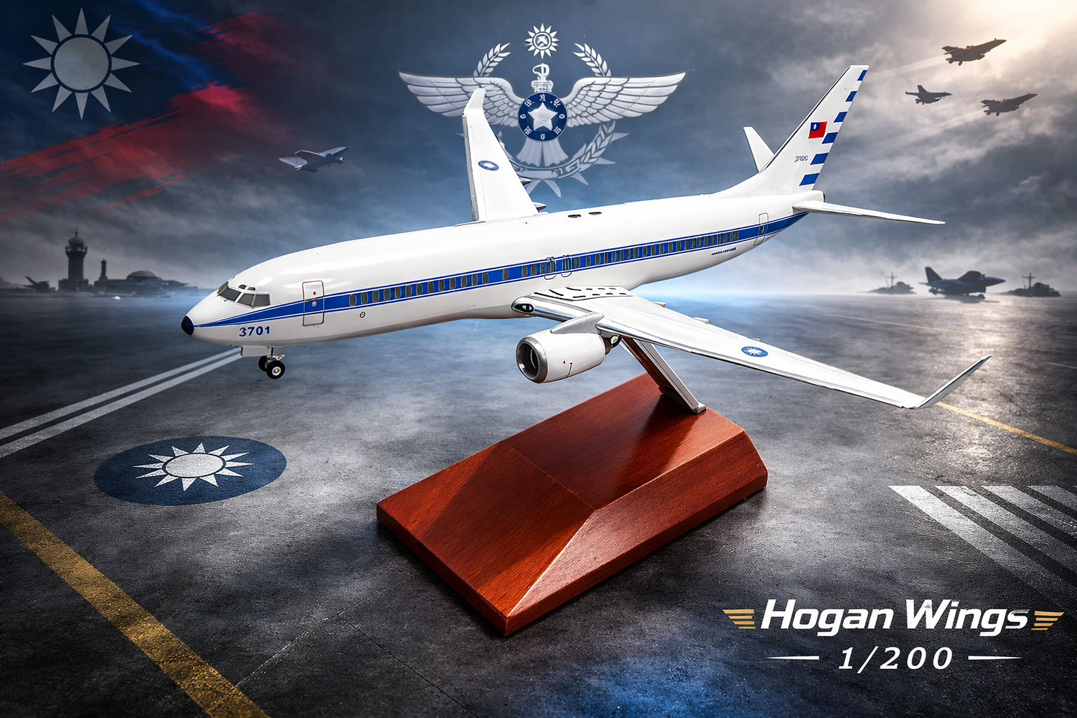 Hogan wings 1/200 中華民國空軍一號 波音737-800(WL)  3701