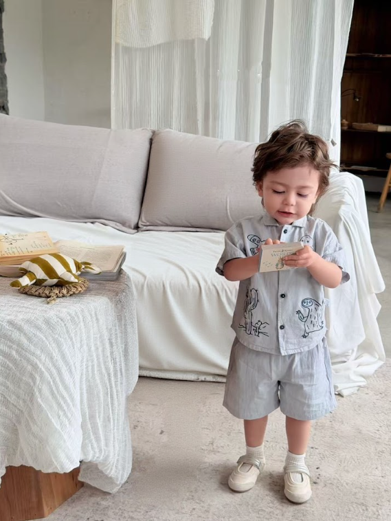 BYC03SE027BL  日系手繪插畫風套裝