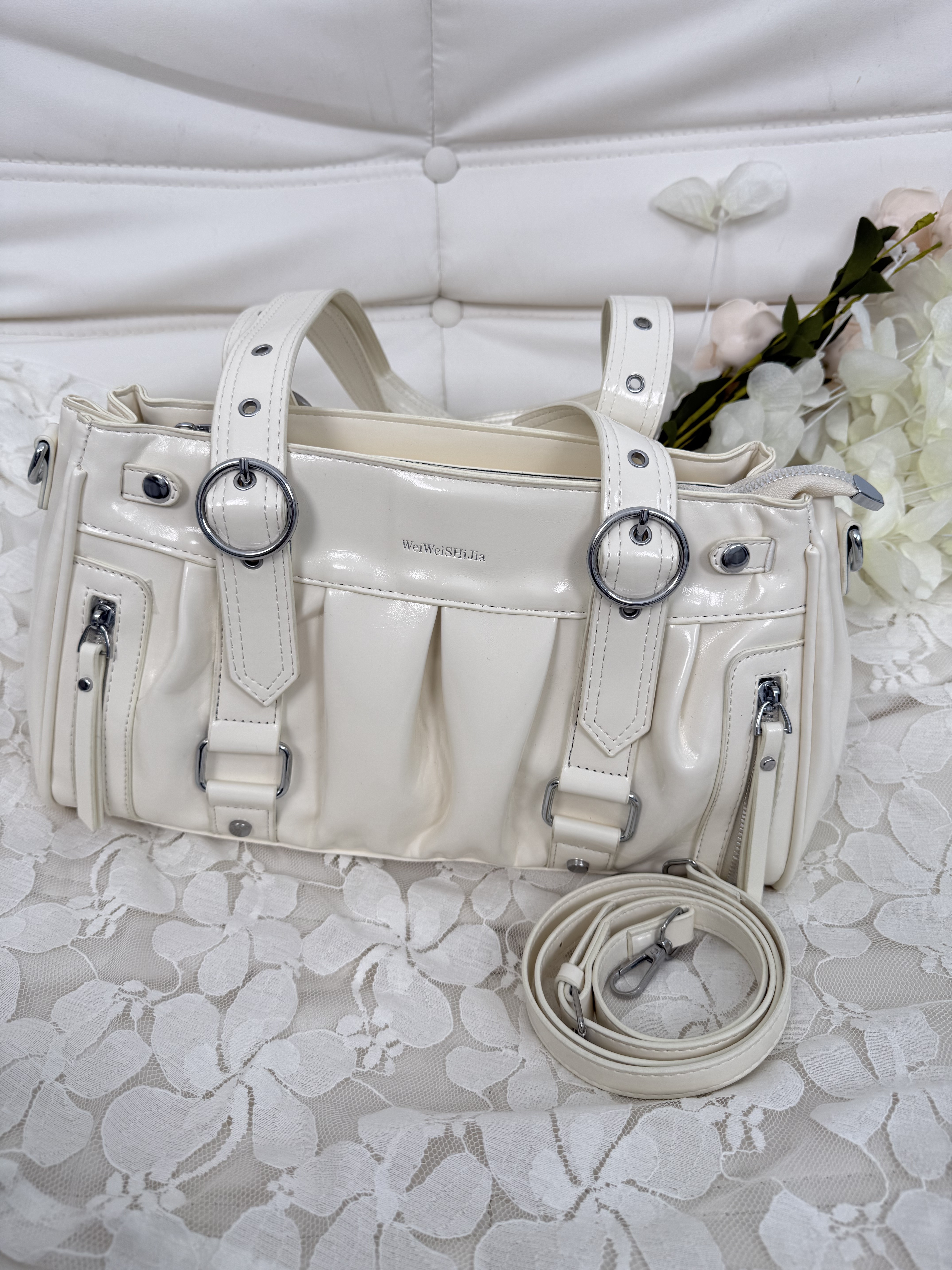 NEW 美式復古機車風肩背包