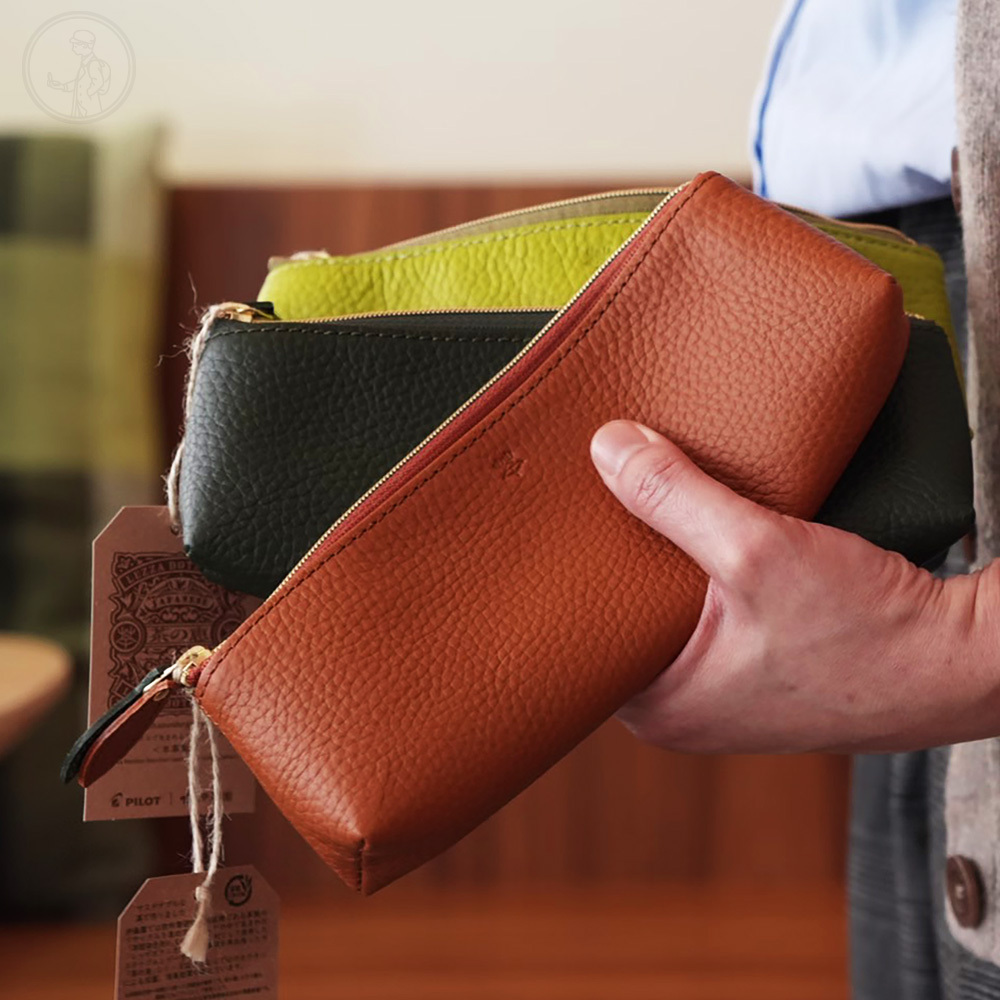 PILOT x 伊藤園：茶之惠 皮革三角筆袋