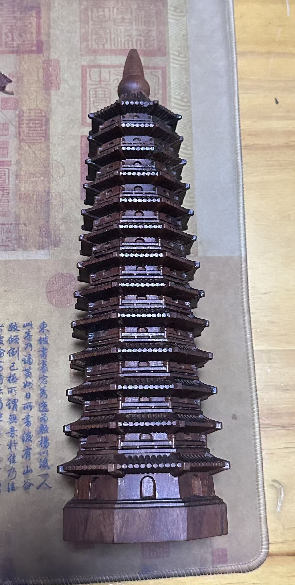 WW043 A43 13層雷擊木文昌塔 30cm