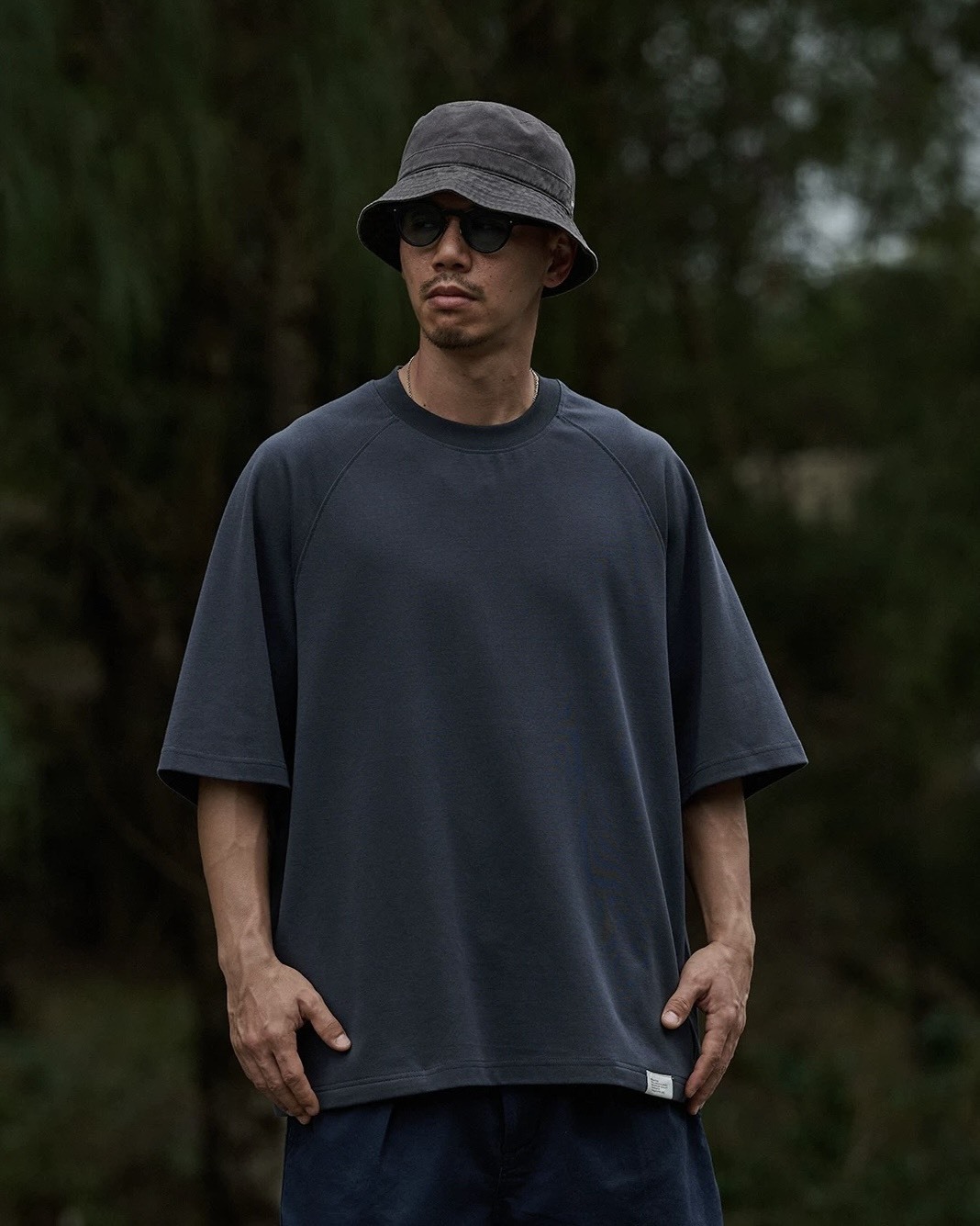 #預購 Broshood 26SS 日系寬鬆 基礎純色涼感 插肩袖 牛角袖 雙插手口袋 短踢 兩色