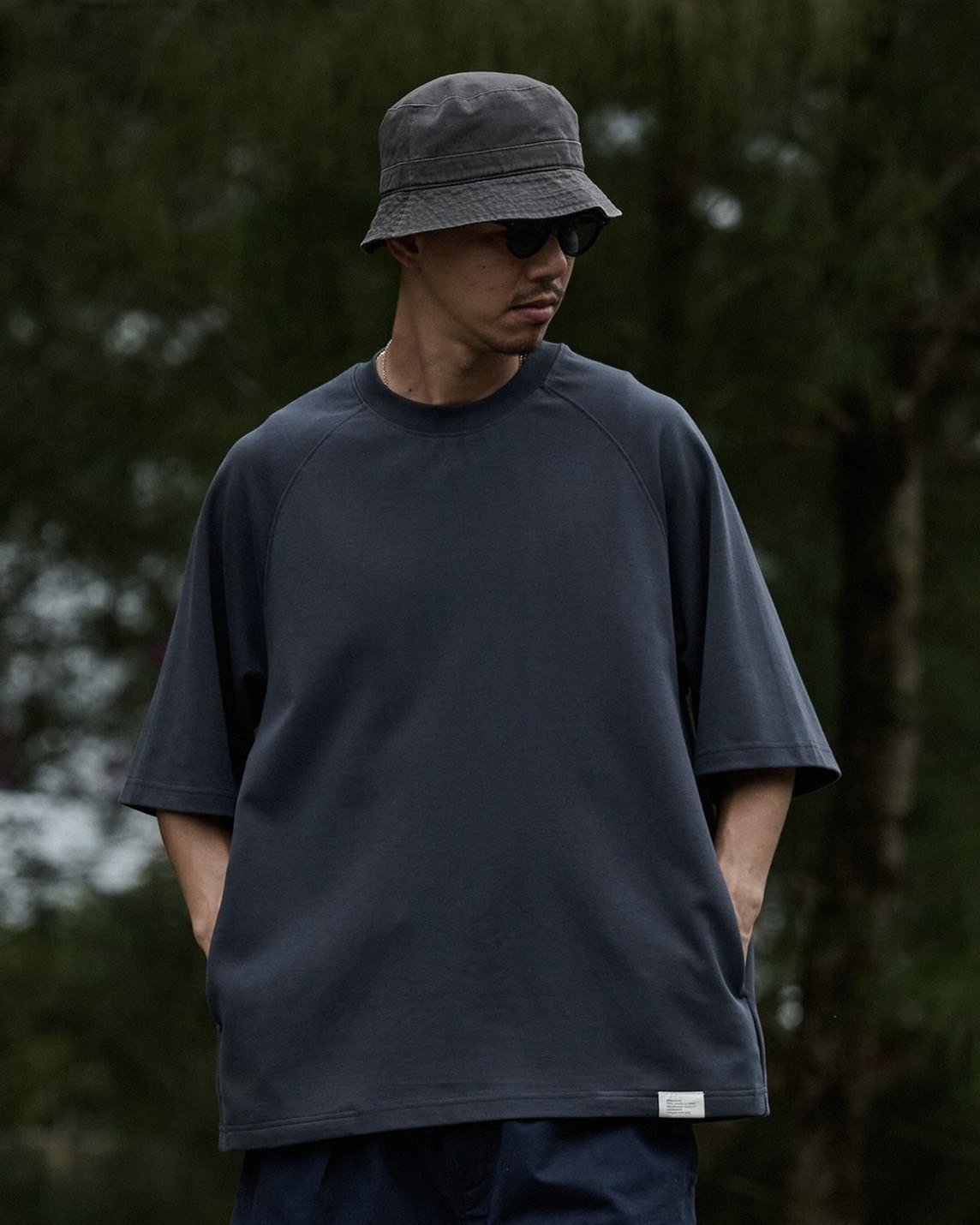 #預購 Broshood 26SS 日系寬鬆 基礎純色涼感 插肩袖 牛角袖 雙插手口袋 短踢 兩色