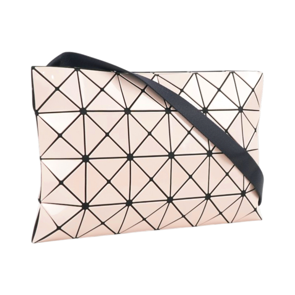 【ISSEY MIYAKE三宅一生】BAO BAO LUCENT 4X6 拉鍊斜背包(杏粉色)