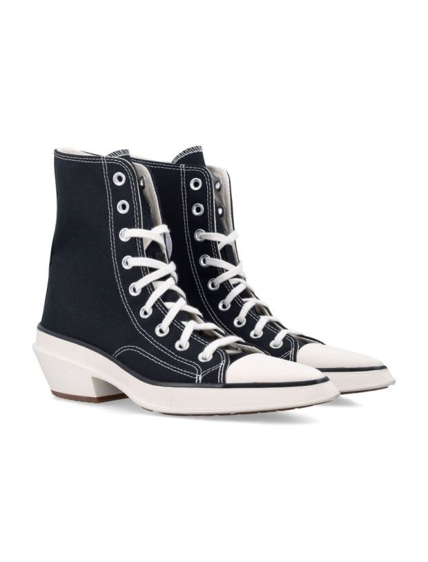 【Luxury】 CONVERSE CHUCK 70 高跟尖頭帆布鞋 中筒 黑色 高跟鞋 中筒帆布鞋 匡威高跟帆布鞋 A13016C