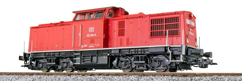 ESU 71762  H0規 柴油機車V100 DR，202 594 DB，交通紅色，第五時期，原型車約2000年