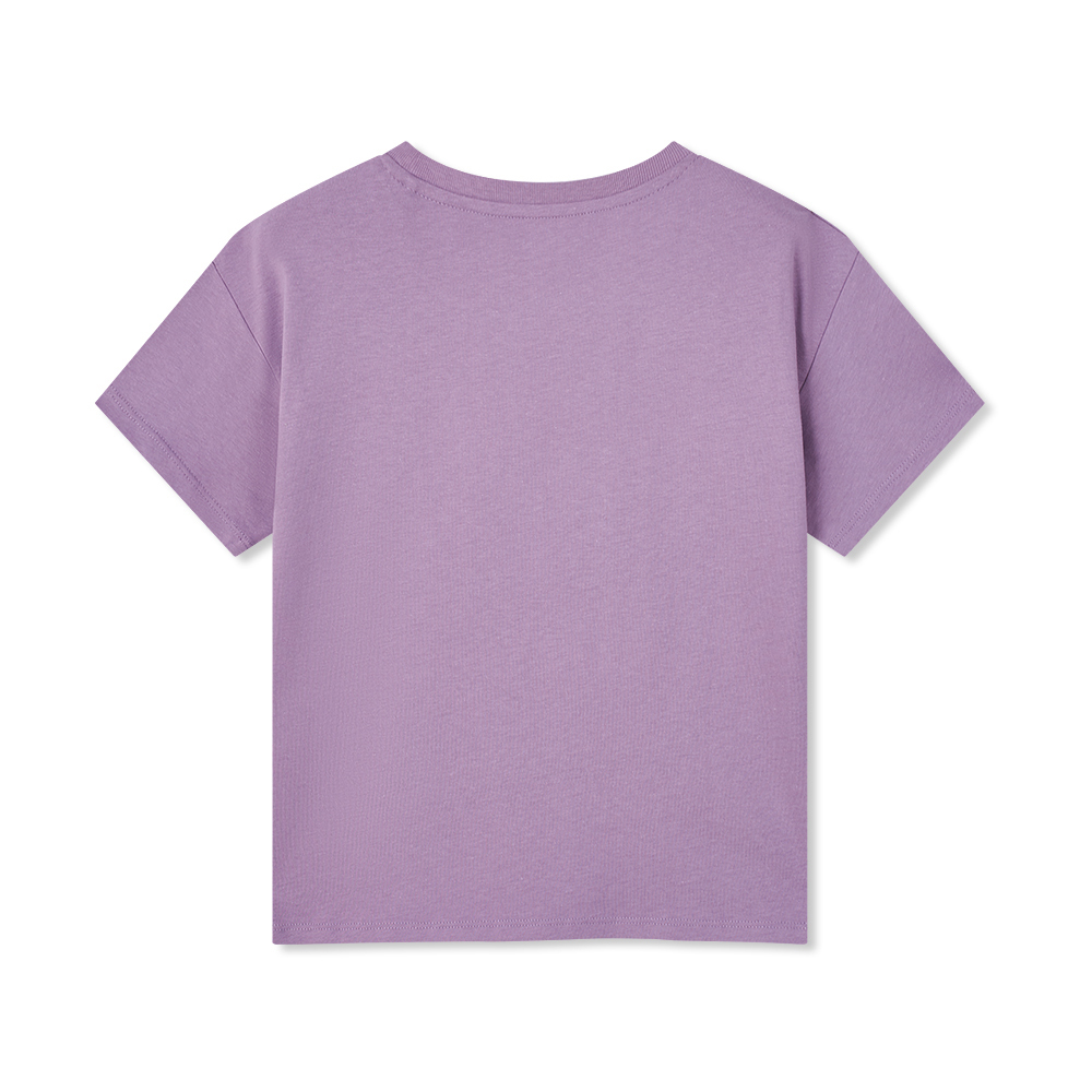 女童印花圖案短袖T恤