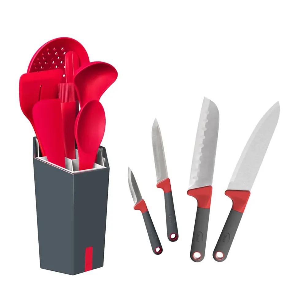 WV007 KOOL 終極套裝 基礎廚具套裝 (8件裝) + 刀具套裝(4件裝)