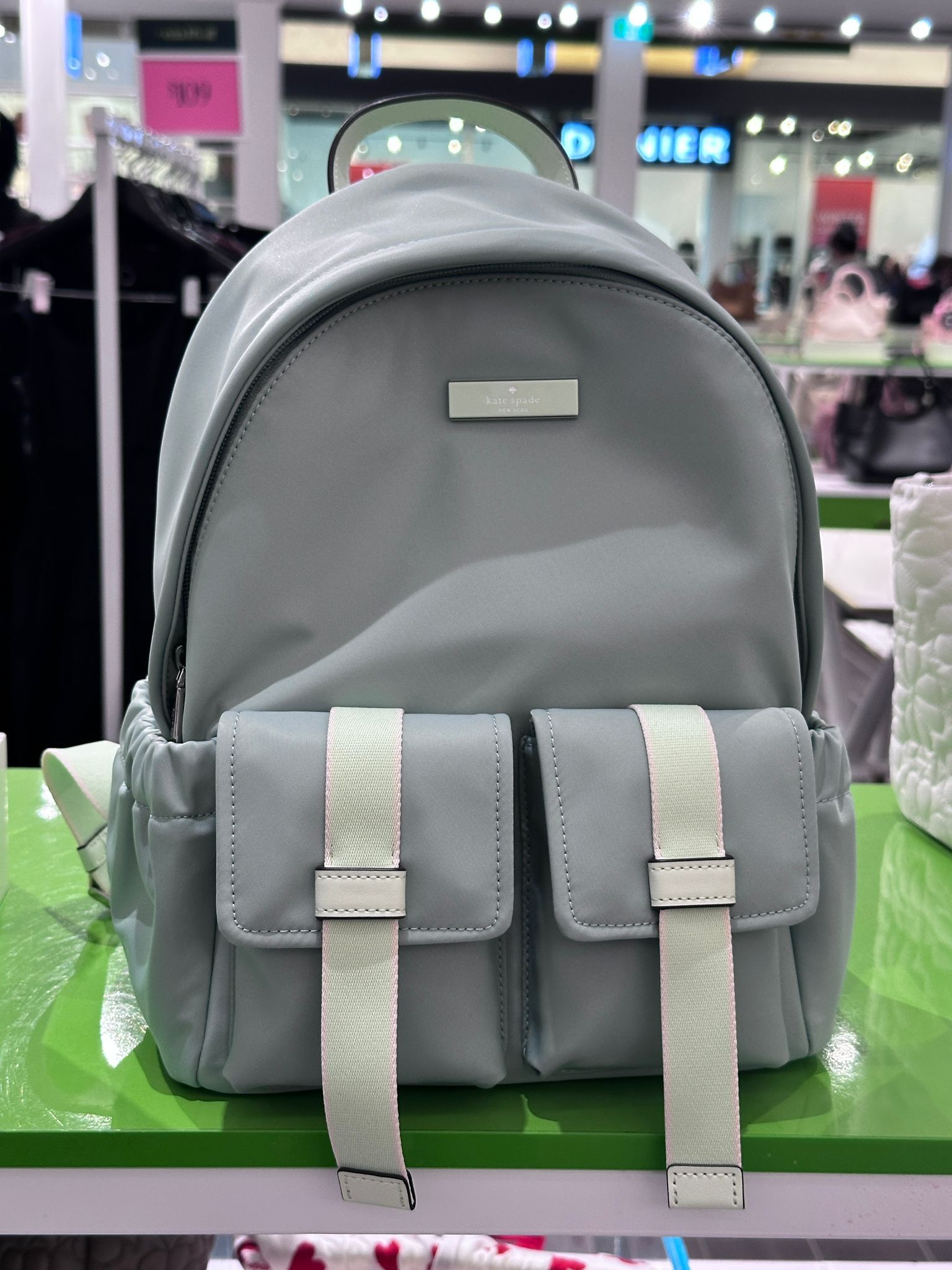 RQ123 KS 藍綠拼色尼龍多功能背囊 Carter Nylon Cargo Backpack