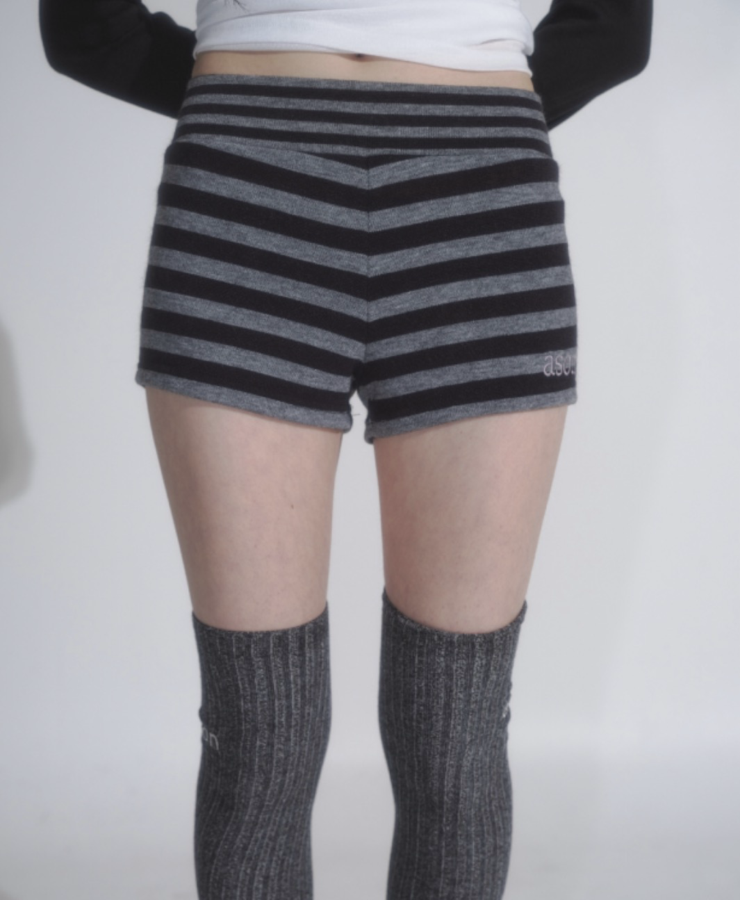 ASON GEM MICRO 條紋 短褲 黑