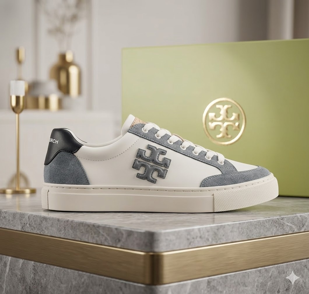 【直播】LX0319114 Tory Burch Color Block Signature T-Logo 運動鞋