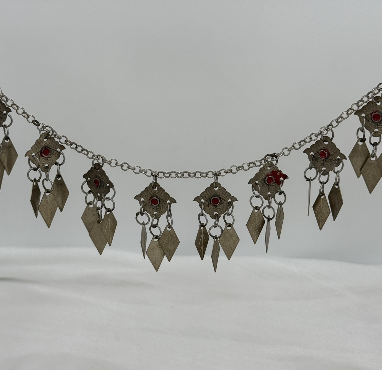 R30-全焊接一點紅菱形葉片鏈條134cm