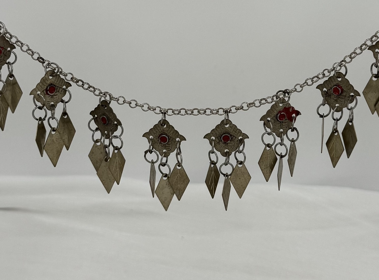 R30-全焊接一點紅菱形葉片鏈條134cm