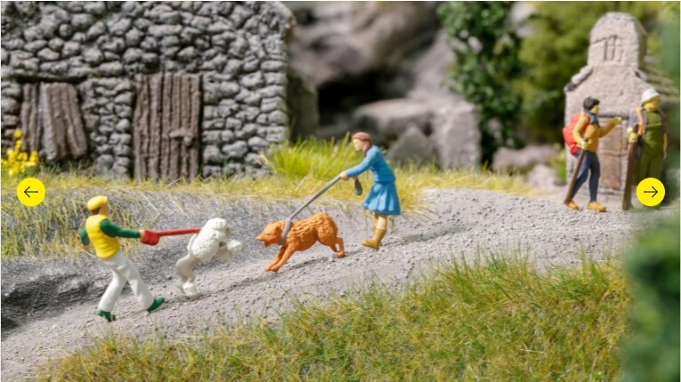 Noch 16602 HO規 趣味場景“狗狗邂逅”
