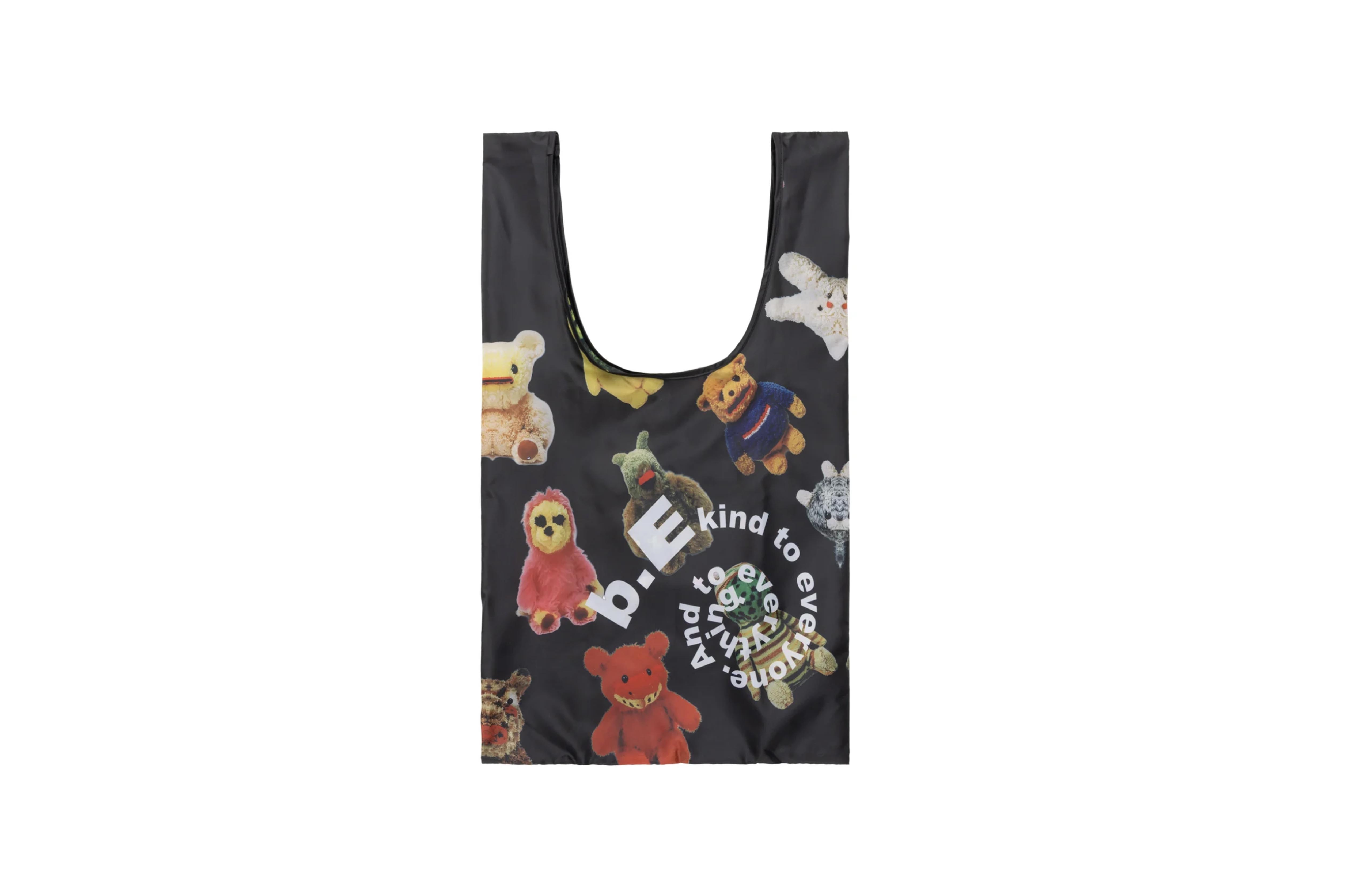 b.Eautiful "Plushie Friends Reusable Bag" (Black)
