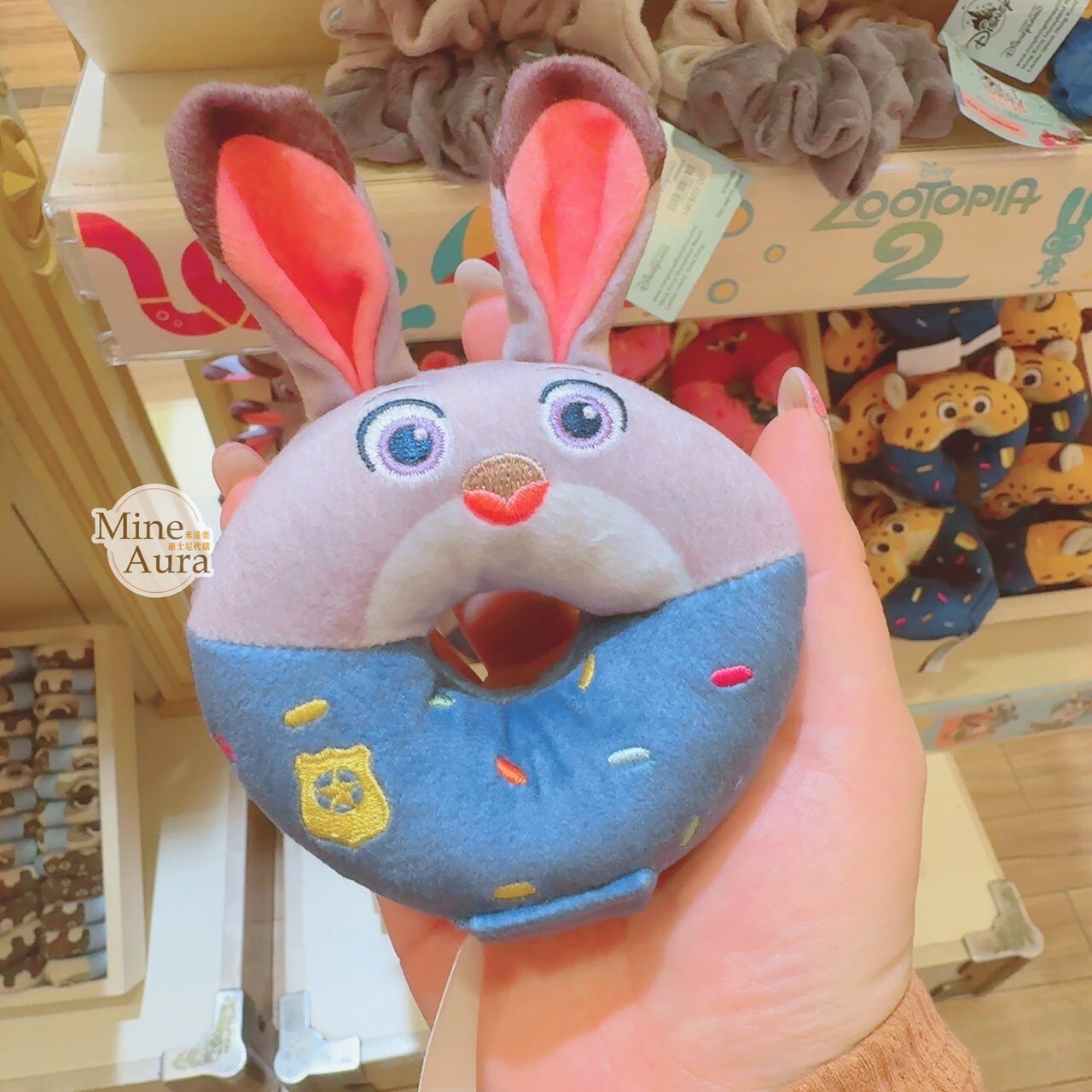 甜甜圈系列 哈茱蒂 Judy 兔 絨毛 迷你公仔 娃娃 (搭配個人客製髮圈用) 動物方城市 Zootopia -香港迪士尼樂園