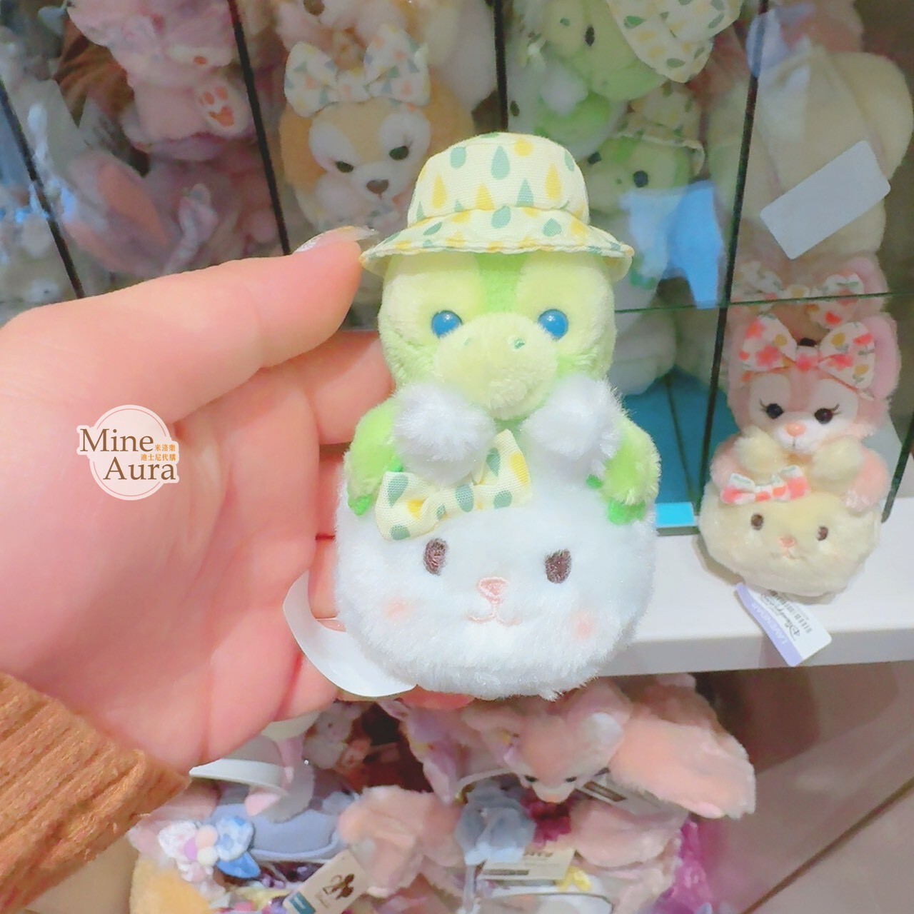 2026 復活節系列 奧樂米拉 海龜 OluMel 造型 絨毛 迷你公仔 娃娃 (搭配個人客製髮圈用) -香港迪士尼樂園