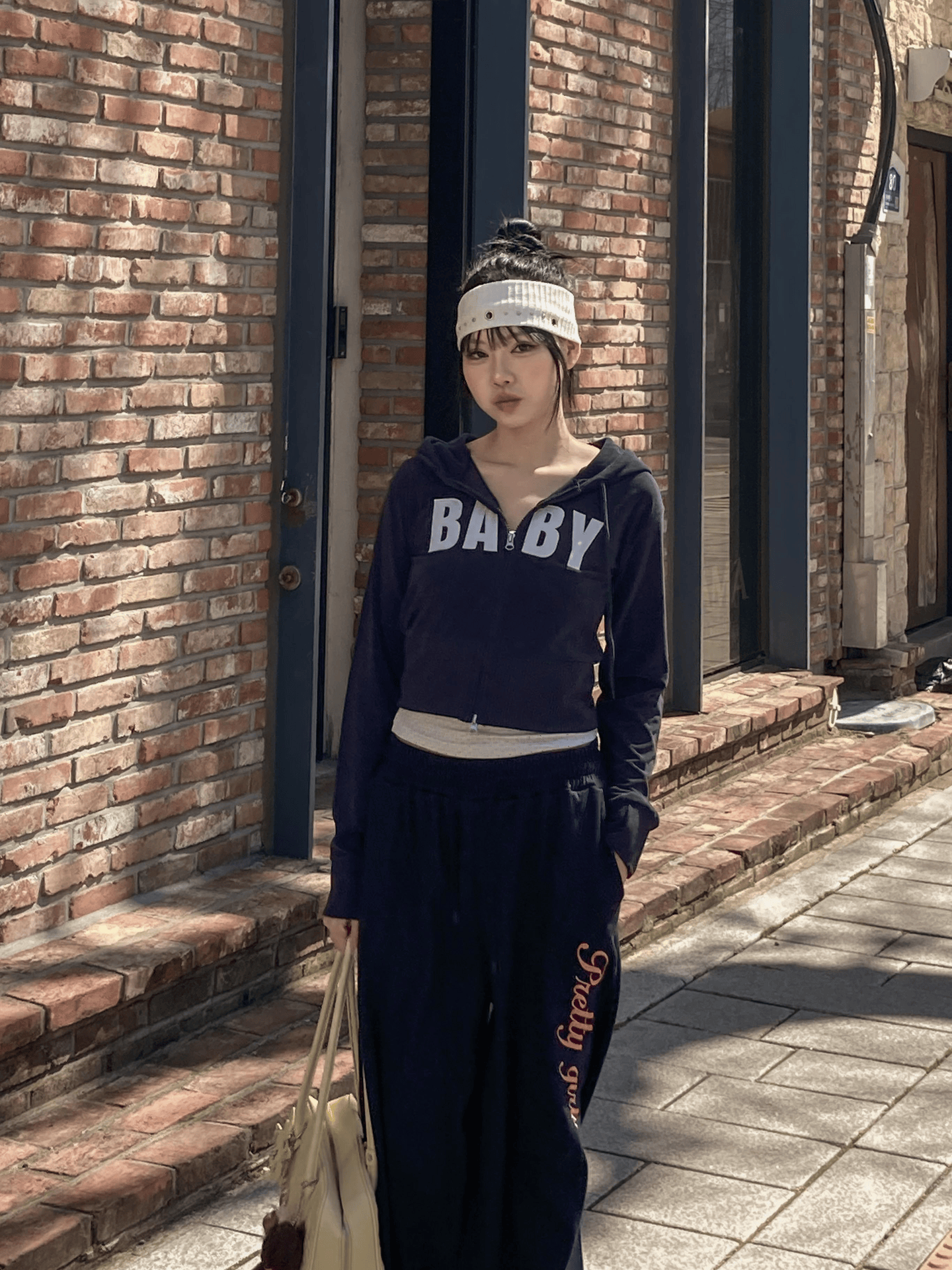 大小鉚釘針織頭帶〈🇰🇷DAY 1〉