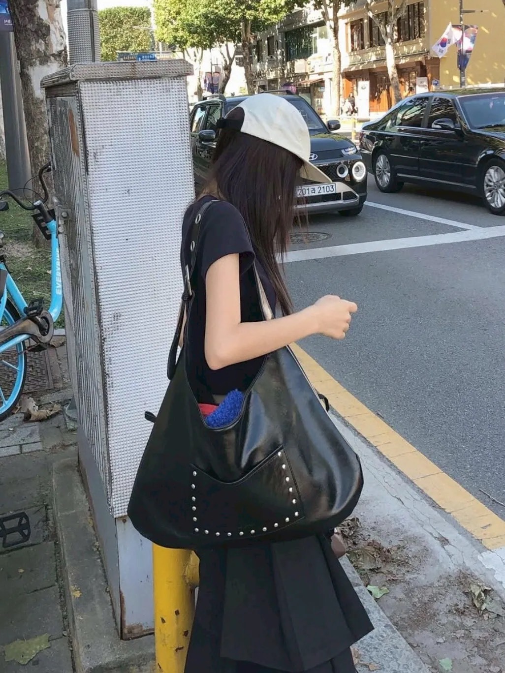 Leterie Leopard Charcoal 內裡 黑豹紋 皮革 雙面 單肩包 三色