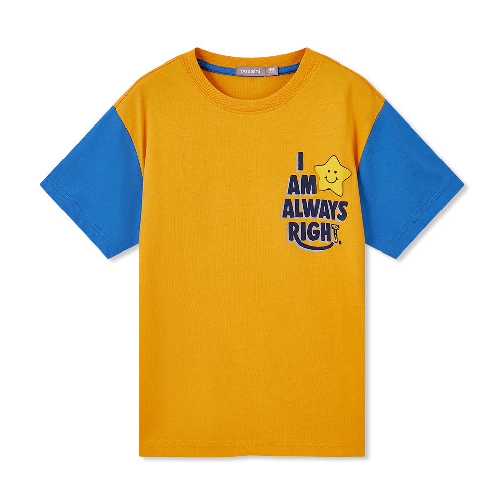 男童印花圖案短袖T恤